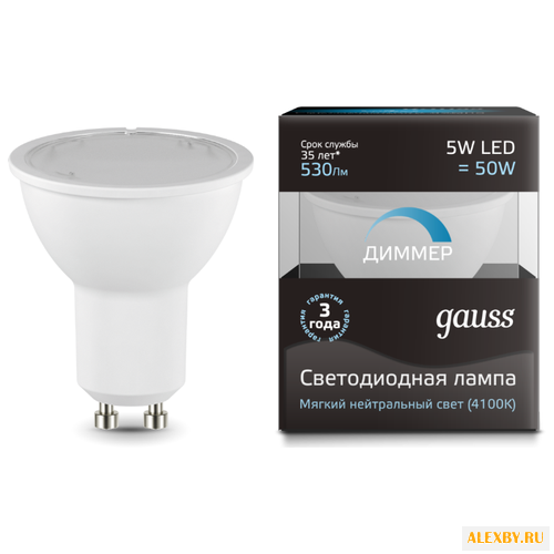 Лампа светодиодная gauss LED