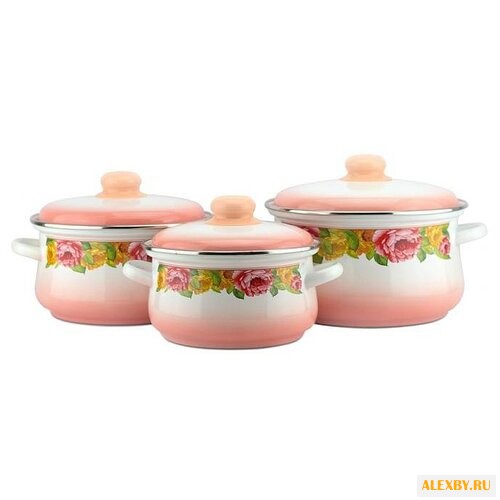 Набор кастрюль Эмаль Пион