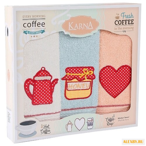 KARNA набор полотенец Tea love