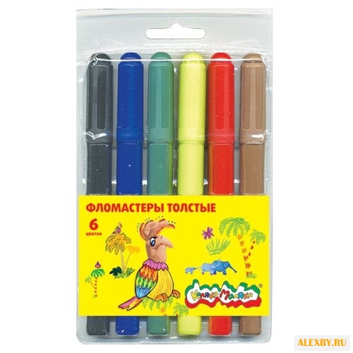 Каляка-Маляка Фломастеры 6 шт.
