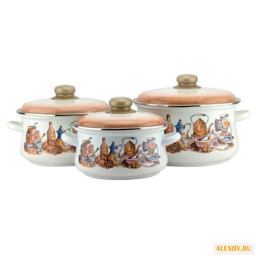 Набор кастрюль Эмаль Посудка