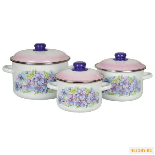 Набор кастрюль СтальЭмаль