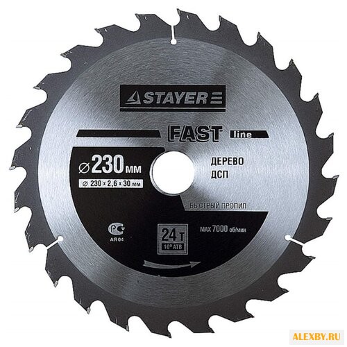Пильный диск STAYER Fast Line