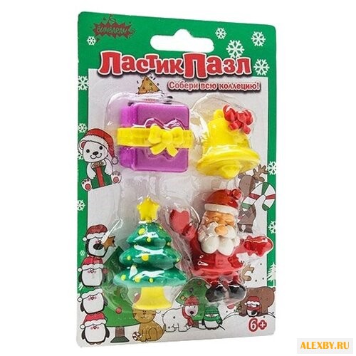 Бумбарам ластик-пазл Дед мороз