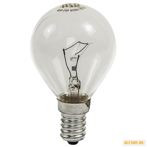 Лампа накаливания ASD ШАР P45