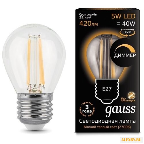 Лампа светодиодная gauss LED