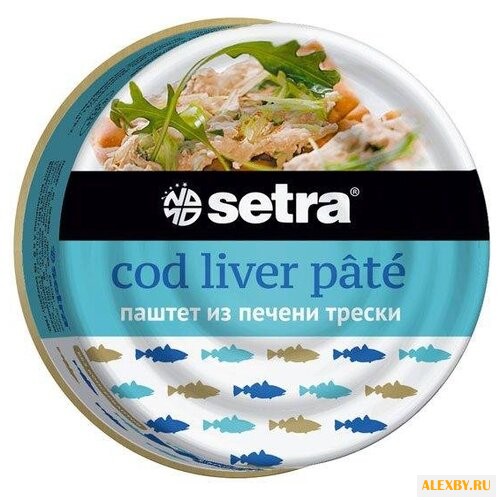 Паштет setra из печени трески