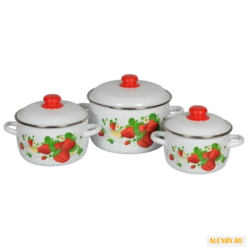 Набор кастрюль СтальЭмаль