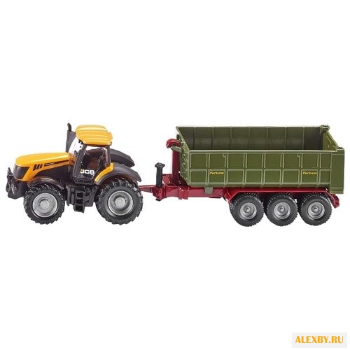 Трактор Siku JCB с прицепом на