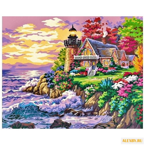 Цветной Картина по номерам Маяк