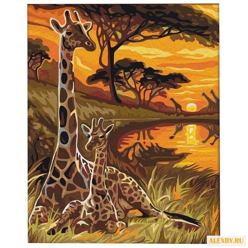 Мосфа Картина по номерам Жирафы