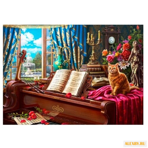 Рыжий кот Картина по номерам