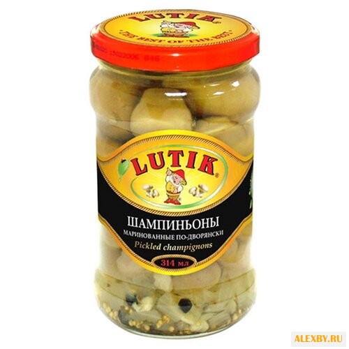 Шампиньоны Lutik маринованные