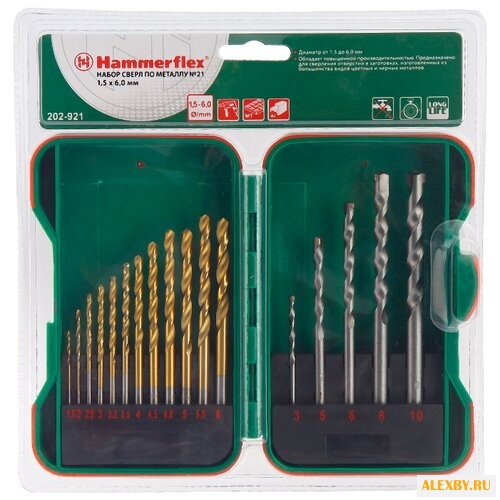 Набор сверл Hammer 202-921 DR