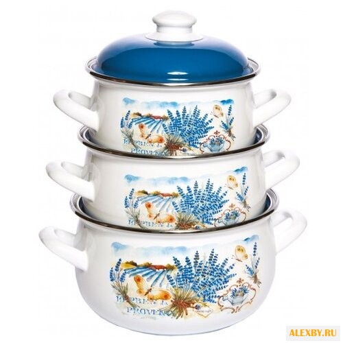 Набор кастрюль Интерос Лаванда