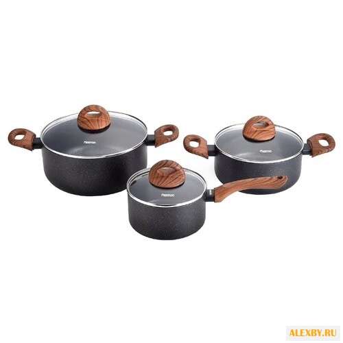 Набор посуды Fissman Black