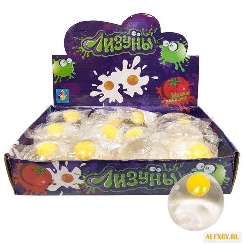 Лизун 1 TOY Яйцо прозрачное