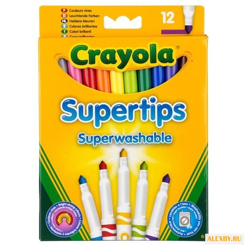 Crayola Фломастеры 12 шт. 7509
