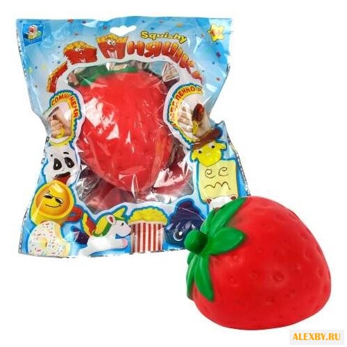 Игрушка-мялка 1 TOY Клубника