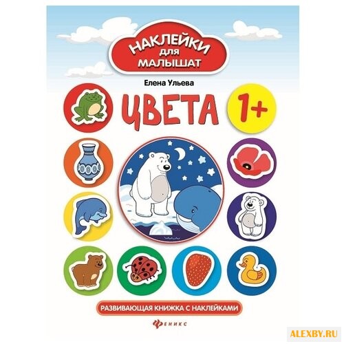 Книжка с наклейками Цвета 1+ -