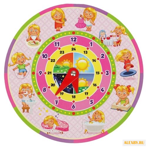 Часы Рыжий кот Девочка ИН-4907