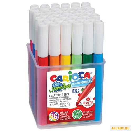 Carioca Фломастеры Jumbo 36 шт.