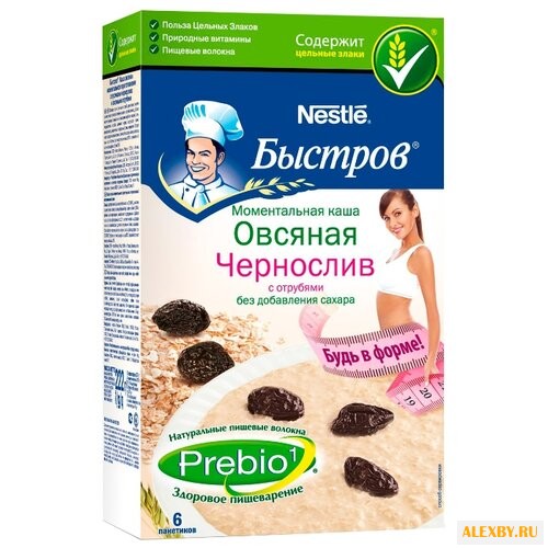 Быстров Каша овсяная Чернослив
