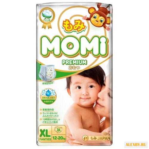Momi трусики Premium XL 12-20