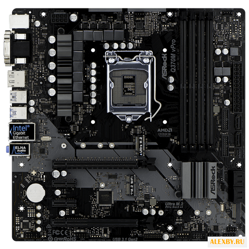 Материнская плата ASRock Q370M