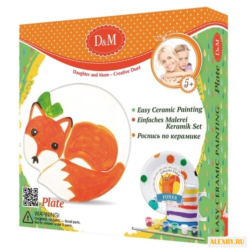 D&M Набор для росписи тарелки