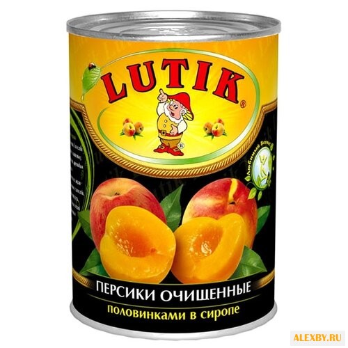 Консервированные персики Lutik