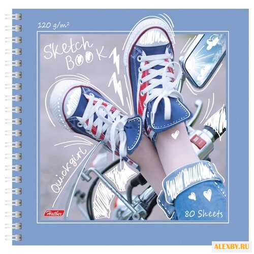 Скетчбук Hatber Кеды 21 х