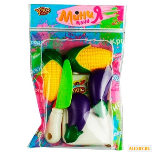 Набор продуктов с посудой Yako