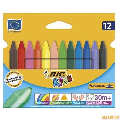 BIC Цветные мелки Plastidecor