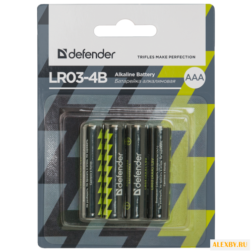 Батарейка AAA Defender LR03-4B