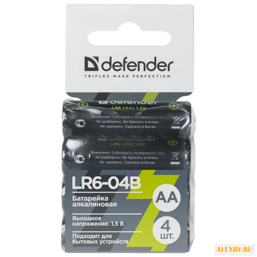 Батарейка AA Defender LR6-04B