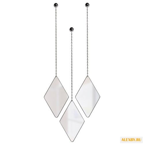 Зеркало Umbra Dima 17х28 черный