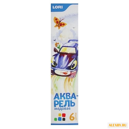 LORI Акварель медовая 6 цветов