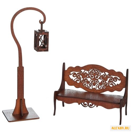 ЯиГрушка Скамейка и фонарик