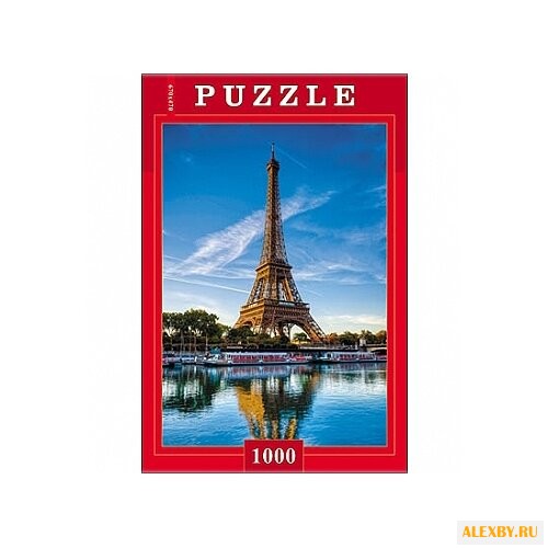 Пазл Рыжий кот Эйфелева башня