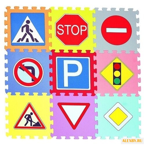 Коврик-пазл MD Дорожные знаки
