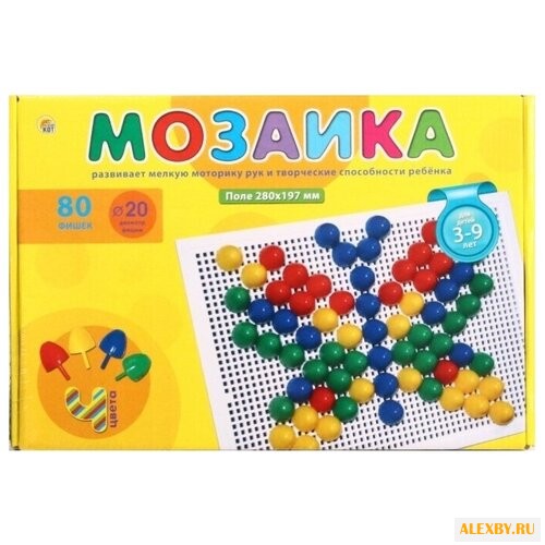 Рыжий кот Мозаика 80 фишек М-0165