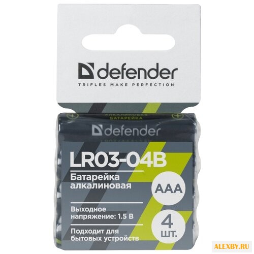 Батарейка AAA Defender LR03-04B