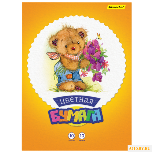 Цветная бумага Мишки Silwerhof