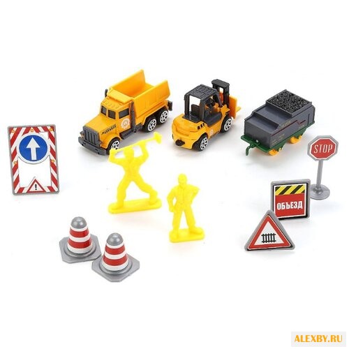 Набор машин ТЕХНОПАРК из трех