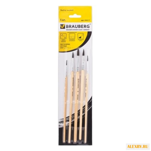Набор кистей BRAUBERG белка
