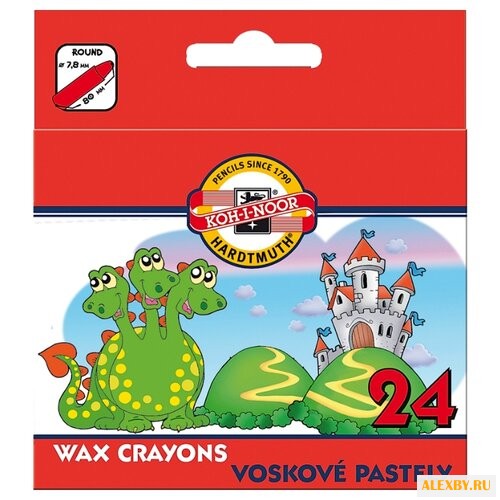 KOH-I-NOOR Восковые мелки 24