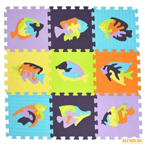 Коврик-пазл MD Мозаика с Рыбами