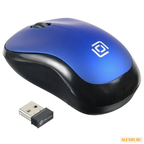 Мышь Oklick 655MW Black-Blue USB