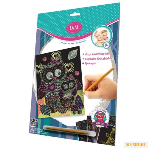 Гравюра D&M Совы 57419 цветная